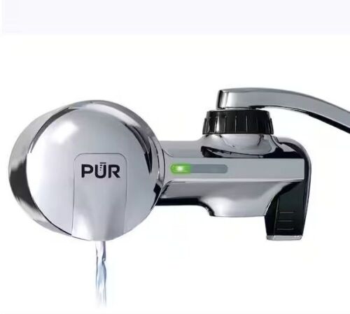 PUR PLUS Faucet Mount Filtration System & 3 Pack Water Filter Cartridges - Lot 813