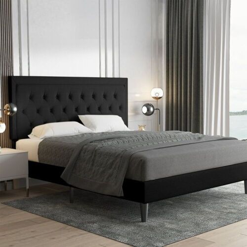 Queen Size Upholstered Bed Frame  - Lot 38