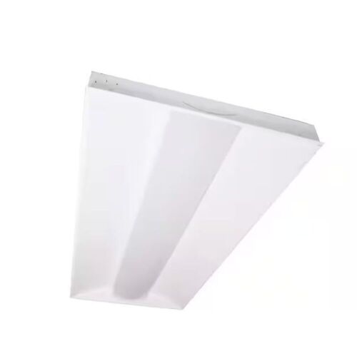 Metalux 2 ft. x 4 ft. 64-Watt Equivalent Integrated LED White Center Lens Troffer, 4000K Bright White - Lot 300B