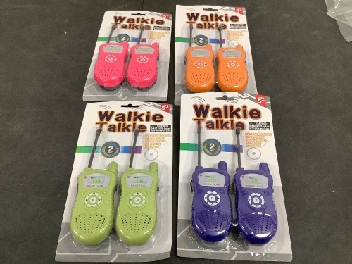 Set of 4 Walkie talkis Multi-Color - Lot 6015