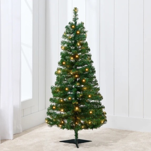 Prelit Colorful Mini Spruce Christmas Tree w/ LED Lights - 4ft - Lot 6064