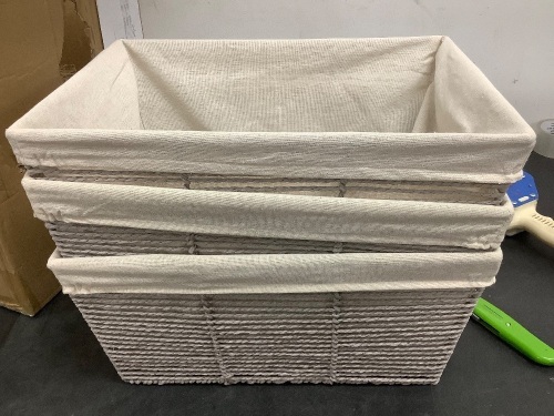 Box of Storage Baskets 3ct - Lot 6075