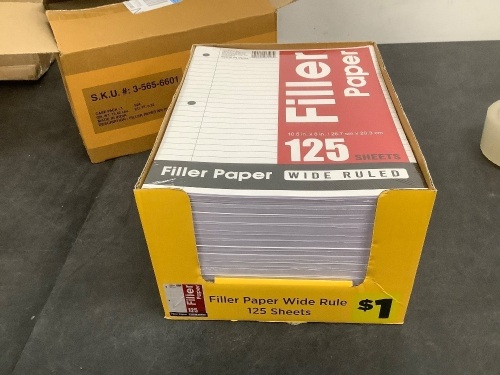Box of Filler Paper - Lot 6079