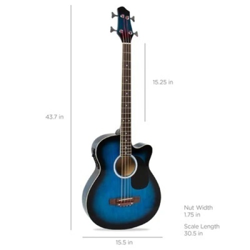 Acoustic Electric Bass Guitar - Lot 6092