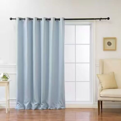 Lot of (3) Best Home Fashion Sky Blue Grommet Blackout Curtain - 80 in. W x 84 in. L - Lot 148