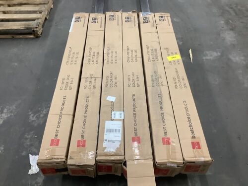 Lot of (6) 10' Solar LED Patio Umbrellas - Uninspected - Lot 158