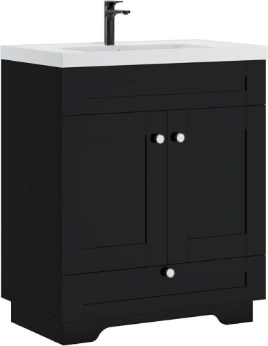 30" Bathroom Vanity with Soft Close Drawer and 2 Doors - No Sink Top - Lot 173