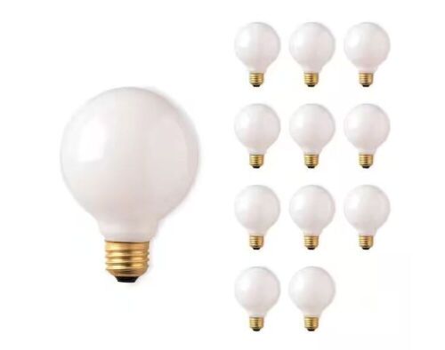 Bulbrite 40-Watt Warm White Light G30 (E26) Medium Screw Base Dimmable White Incandescent Light Bulb, 2700K, 12-Pack - Lot 467