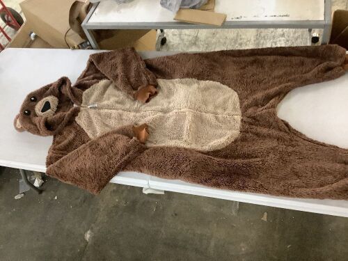 Funziez! Adult Plush Bear Onesie, Medium - Lot 570