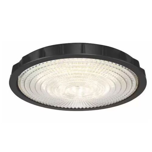 Commercial Electric 3470 Lumen LED High Velocity Matte Black Ceiling Fan Integrated Light Kit with CCT - Lot 589