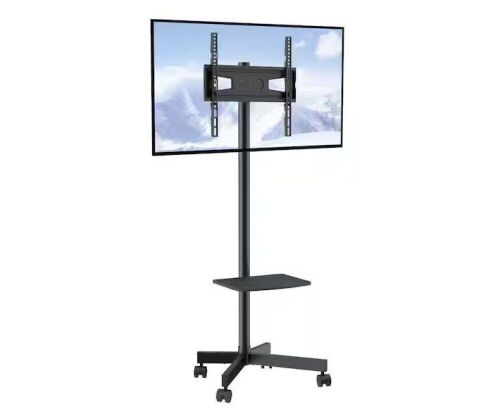 VEVOR TV Mount Stand for 23 - 60 in. TVs Height Adjustable Mobile TV Cart  - Lot 594