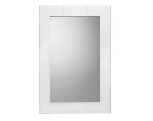 Croydex Portland 15.7 in. x 23.6 in. x 0.6 in. Framed Wall Mounted Mirror in White - Lot 766
