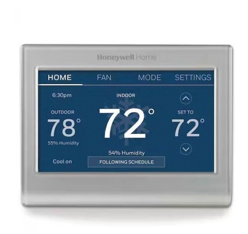 Honeywell Home Wi-Fi Smart Color 7-Day Programmable Smart Thermostat with Color-Changing Touchscreen Display - Lot 781