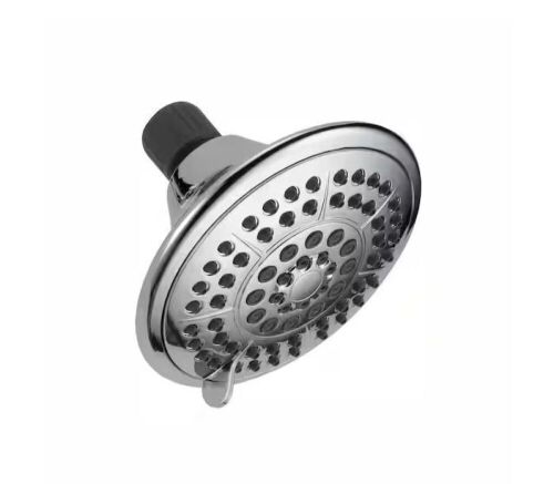 Delta 5-Spray Patterns 1.75 GPM 4.94 in. Wall Mount Fixed Shower Head in Chrome, 2 Pack  - Lot 885