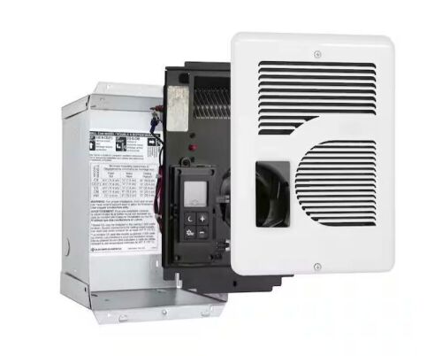 Cadet 240/208/120-volt 1,600/1,500/1,000-watt Energy Plus In-wall Fan-forced Electric Heater in White with Digital Thermostat - Lot 888