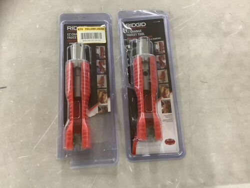 Lot of (2) RIDGID EZ Change Plumbing Wrench Faucet Installation and Removal Tool - Lot 889