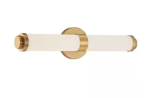 Access Lighting Aqua 4.5 in. Brushed Gold Vanity Light Bar with Opal Glass Shade - Lot 655
