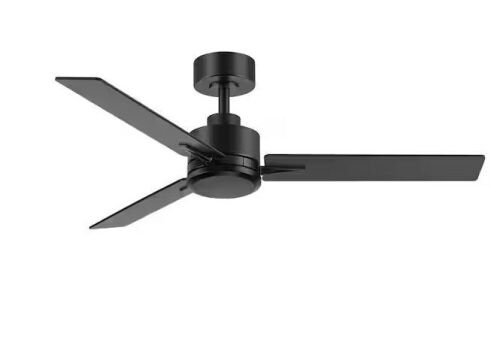 Breezary Alonso 48 in. Indoor 6 Speeds Black Ceiling Fan with Remote Control and Downrod Included - Lot 748