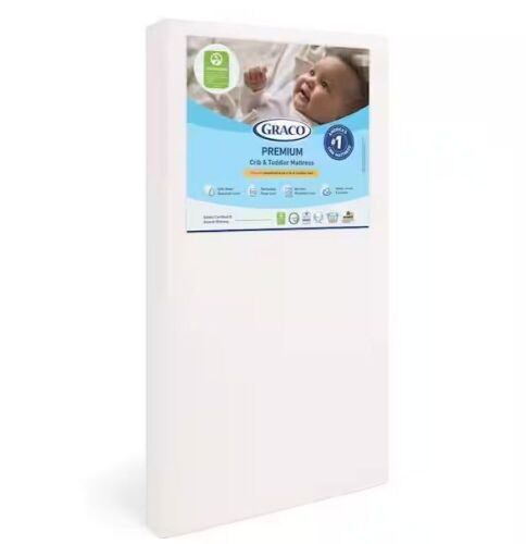 Graco Premium White Foam Crib and Toddler Mattress - Lot 757