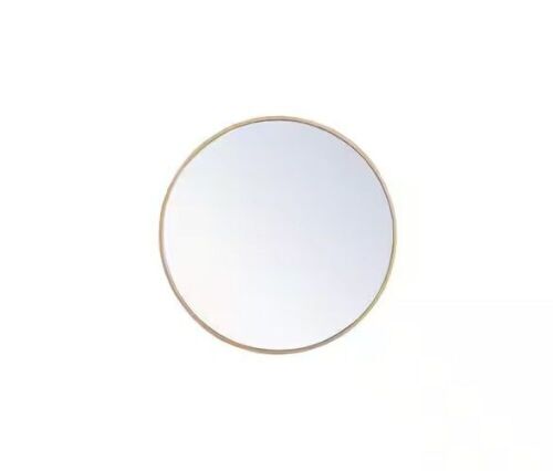 Medium Round Brass Modern Mirror, 24 in.  - Lot 842