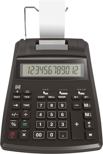  TRU RED 12-Digit Desktop Printing Calculator, Black  - Lot 159