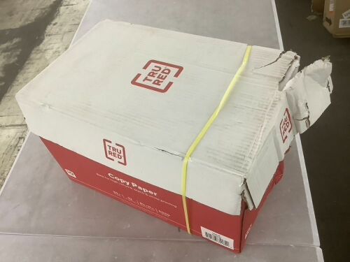 TruRed Copy Paper, 8.5" x 11", 20 lbs., 92 Brightness, 5000 Sheets - Damaged - Lot 251