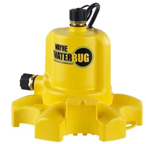 Wayne 1/6 HP WaterBUG Submersible Utility Pump with Multi-Flo Technology - Lot 430