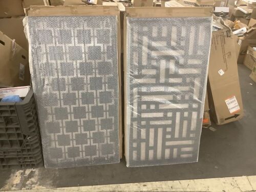 Lot of (2) Geometric Wall Decor  - Lot 435