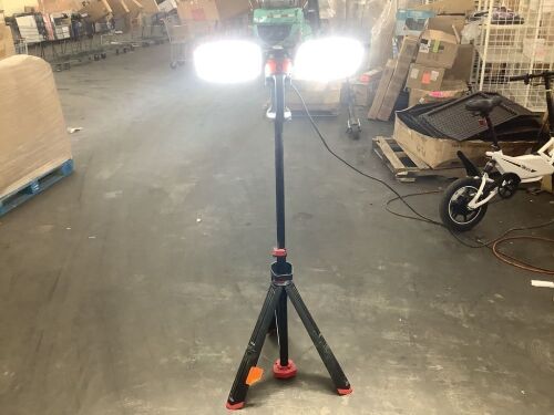 Husky 7000 Lumens Portable Corded LED Work Light with Tripod - Lot 110