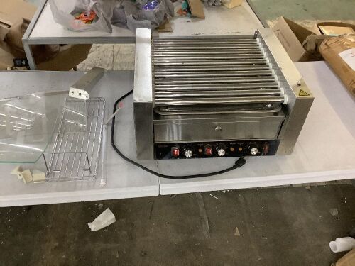 Hot Dog Roller - 1 Glass Side Panel Missing  - Lot 201