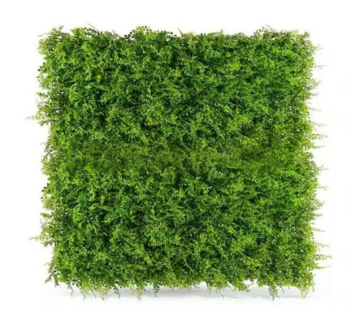NATURAE DECOR Superior UV Resistant Quality Artificial Foliage 20 in. x 20 in. Hedge Mix Fern Panels, 4pcs - Lot 1104