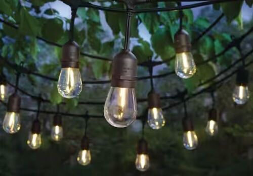 Hampton Bay 24-Light 48 ft. Indoor/Outdoor String Light with S14 Single Filament LED Bulbs - Lot 946