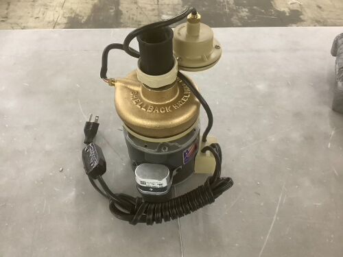 Shellback 1/8 HP Laundry Tray Effluent Pump - Lot 954