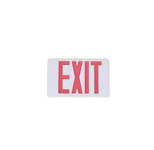 Commercial Electric 14-Watt Equivalent Integrated LED White Exit Sign with Ni-Cad 4.8-Volt Battery - Lot 1095