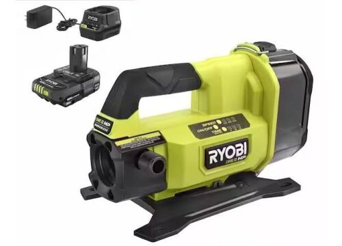 RYOBI ONE+ HP 18V 1/4 hp Cordless Battery Powered Transfer Pump with 2.0 Ah Battery and Charger - Lot 1073