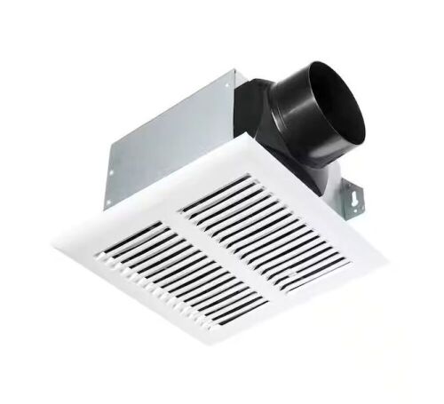 Hampton Bay 80 CFM Ceiling Mount Room Side Installation Heavy-Duty Bathroom Exhaust Fan, ENERGY STAR - Lot 1052