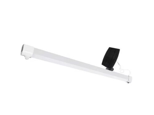 Commercial Electric 3 ft. 100-Watt Equivalent 4000K Bright White 1500 Lumens White Integrated LED Solar Portable Motion Sensor Shop Light - Lot 994