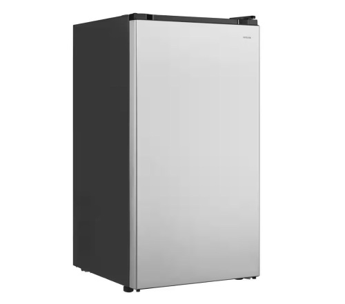 Vissani 3.2 cu. ft. Mini Refrigerator in Stainless Steel, ENERGY STAR - Lot 43