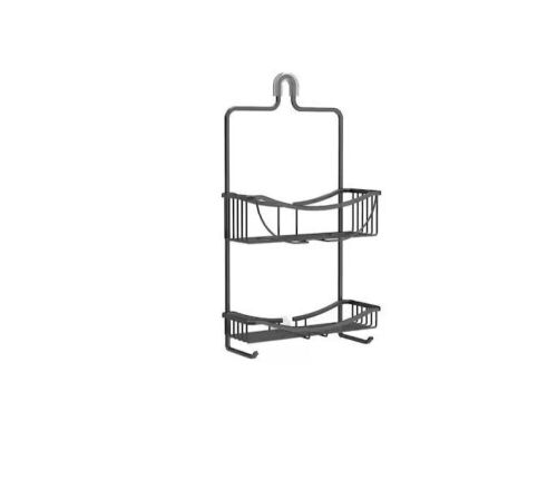 Lot of (2) Better Living Venus 2 Tier Aluminum Shower Caddy in Black - Lot 931