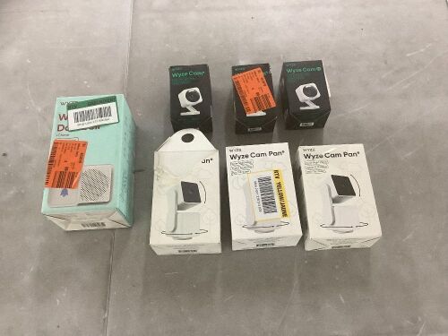 Lot of (6) Security Cameras & (1) Video Doorbell  - Lot 934