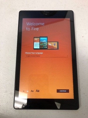 Amazon Fire 8" Tablet w/ Case, Appears new, Works, Sold as is - Lot 10