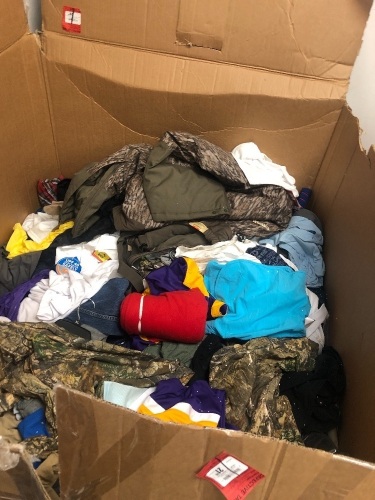 Salvage Pallet of Clothes, Has gotten wet and some items have molded, Sold as is - Lot 46A