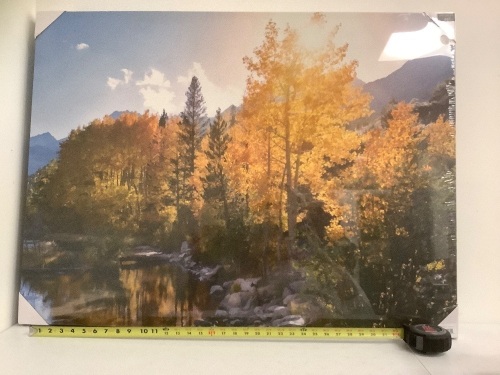 Fall Mountains Wall Decor, Appears New - Lot 61