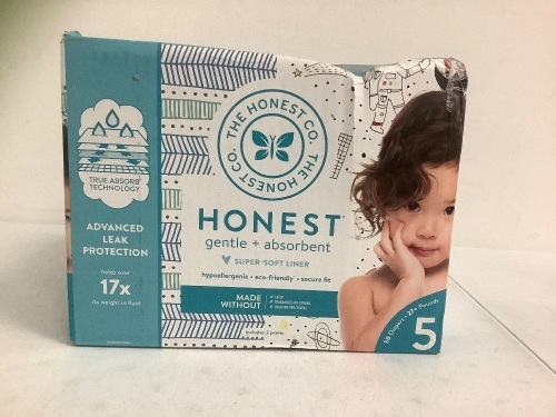 Honest Diapers, Size 5, New - Lot 71
