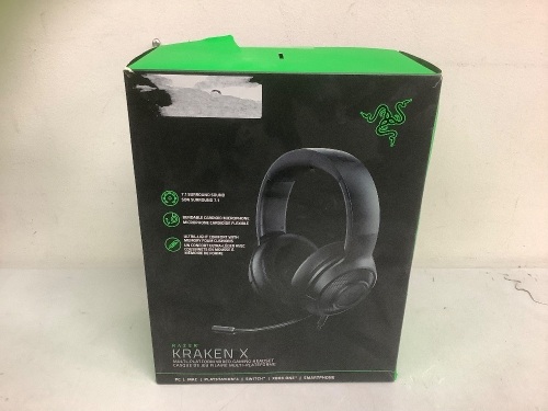 Razer Kracken X Gaming Headset, E-Commerce Return, Sold as is - Lot 343