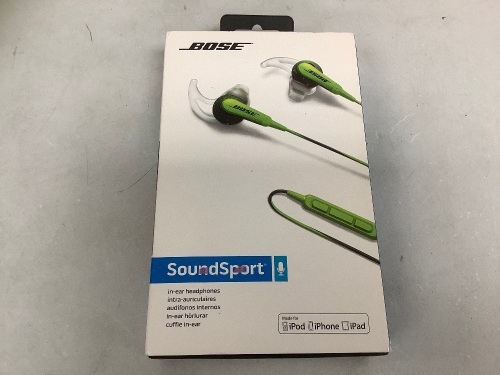 BOSE Sound Sport Earbuds, Appears New - Lot 350
