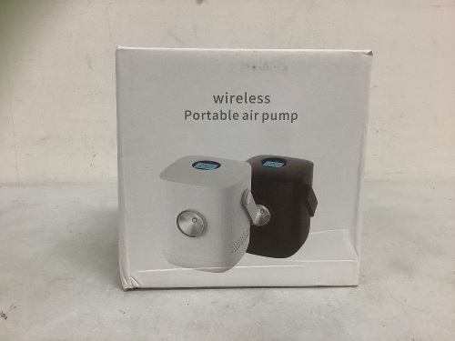 Wireless Portable Air Pump, Appears New, Sold as is - Lot 371