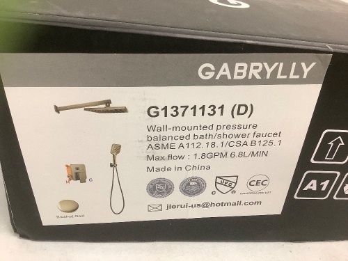 Wall Mounted Shower Faucet, Appears new, Sold as is - Lot 388