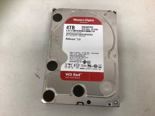 Western Digital WD Red NAS 4TB Hard Drive, E-Commerce Return, Sold as is - Lot 389