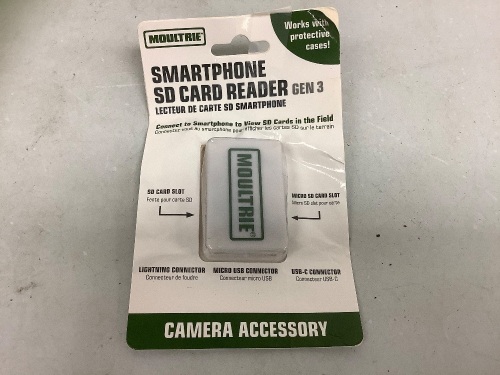Moultrie Smartphone SD Card Reader, E-Commerce Return, Sold as is - Lot 414